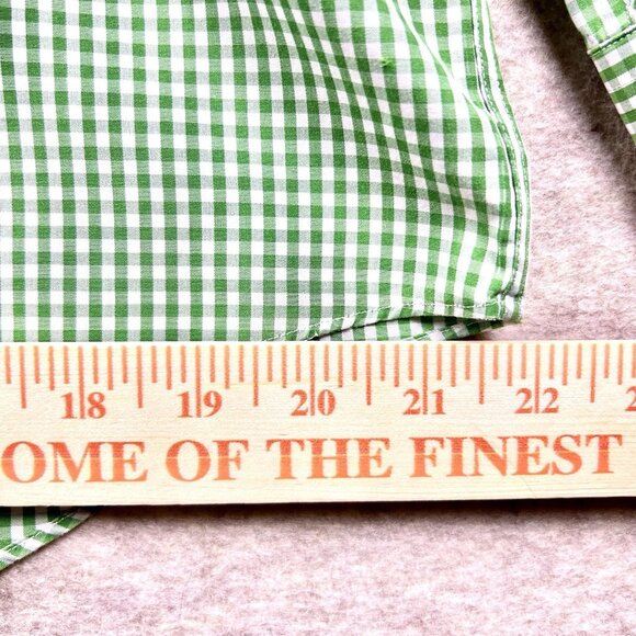 Brooks Brothers 1818 Men’s Button Down Dress Shirt Size Medium Green Logo - Picture 12 of 16